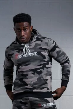 @theGym Classic Hoodie - Black/Grey-Camo