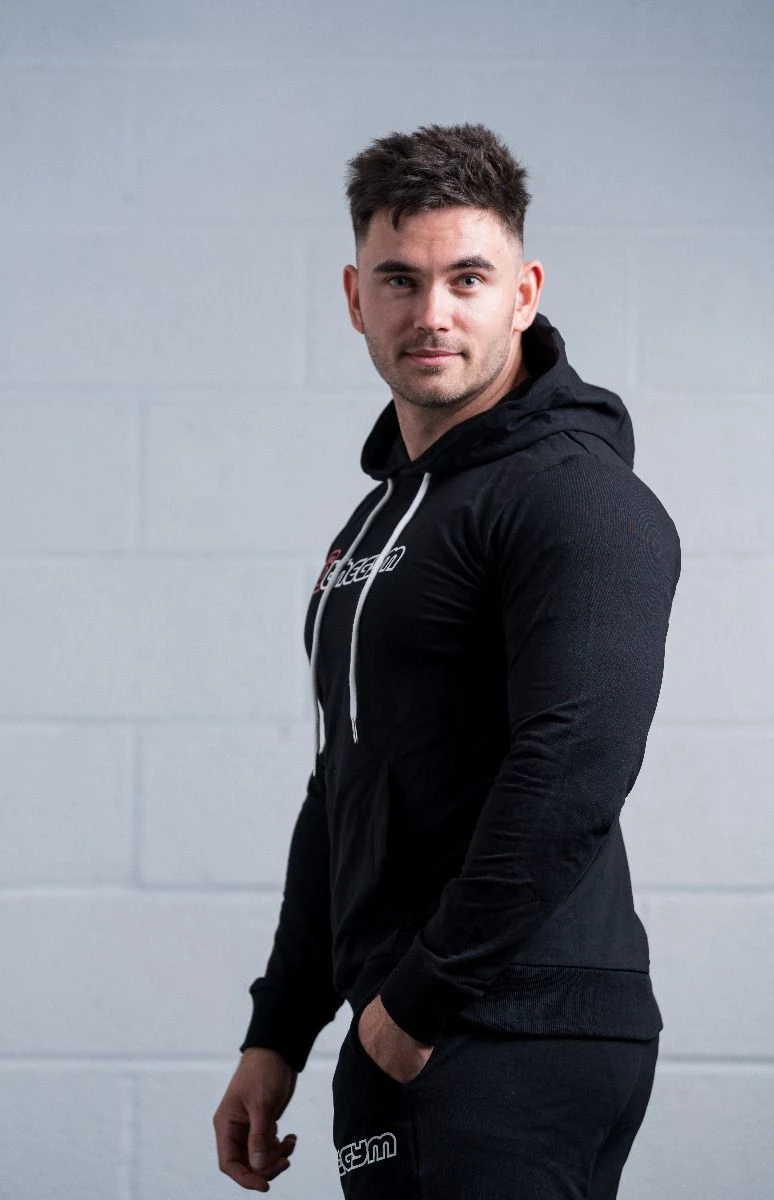 @theGym Unisex Lightweight Classic Hoodie - Black - Image 12