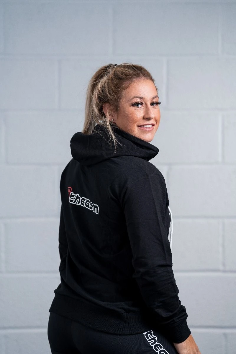 @theGym Unisex Lightweight Classic Hoodie - Black - Image 2
