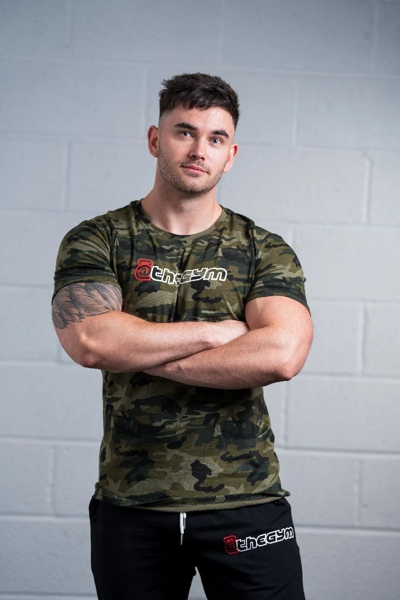 @theGym Unisex Classic T-Shirt - Green-Camo - Image 2