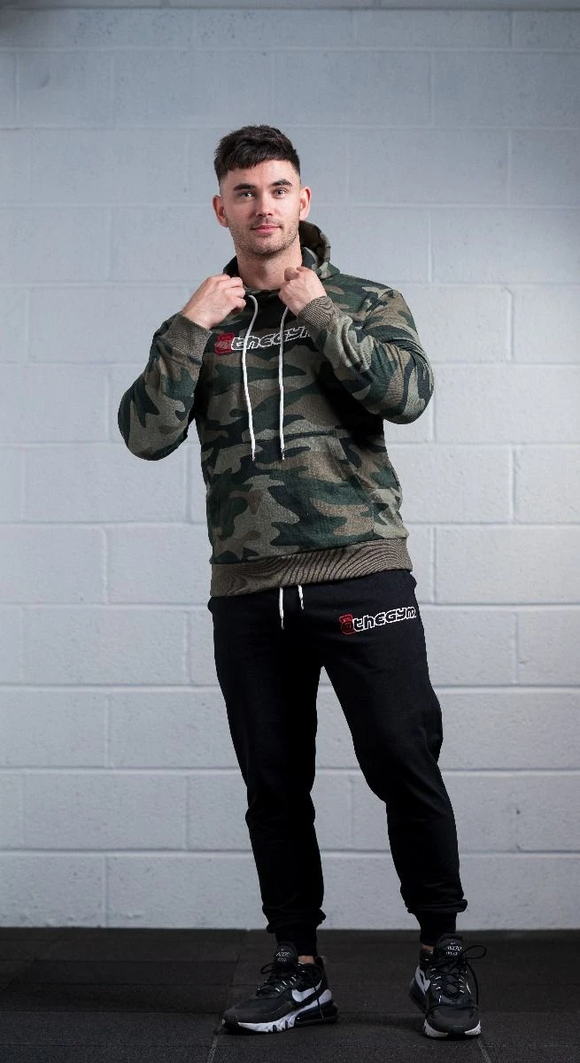 @theGym Classic Hoodie - Green-Camo - Image 10