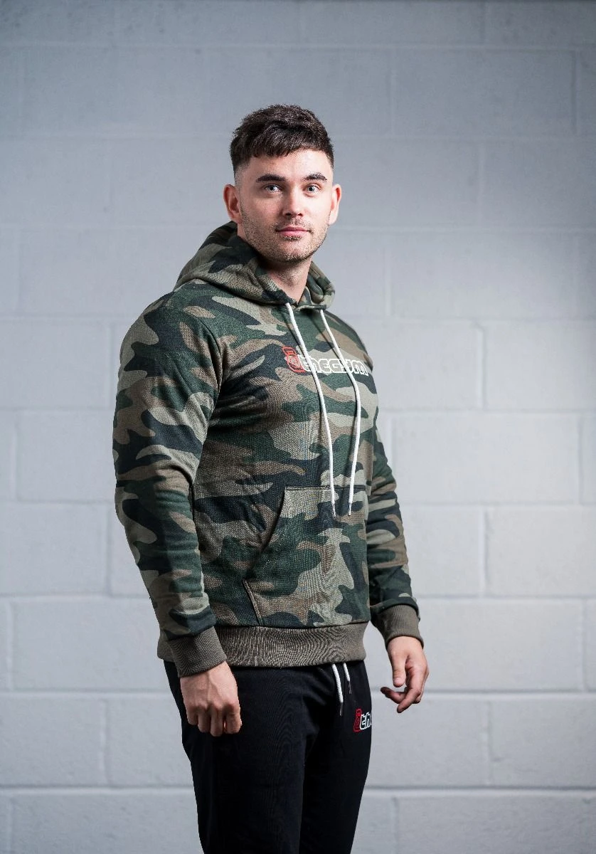 @theGym Classic Hoodie - Green-Camo - Image 11