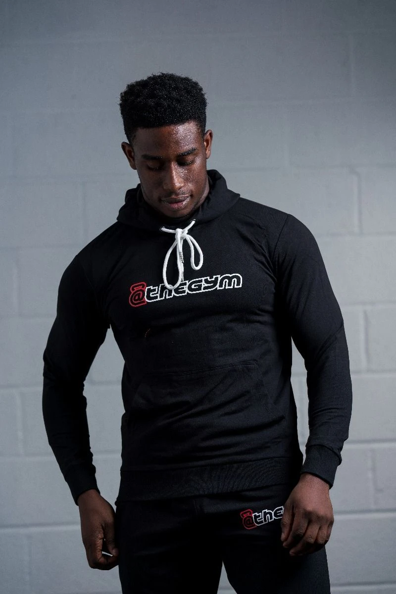 @theGym Unisex Lightweight Classic Hoodie - Black - Image 16