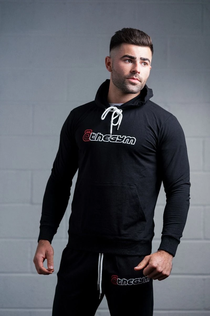 @theGym Unisex Lightweight Classic Hoodie - Black - Image 6