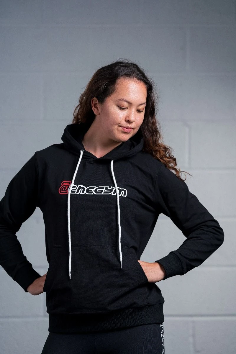 @theGym Unisex Lightweight Classic Hoodie - Black - Image 3