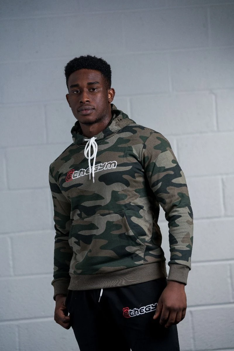 @theGym Classic Hoodie - Green-Camo - Image 20