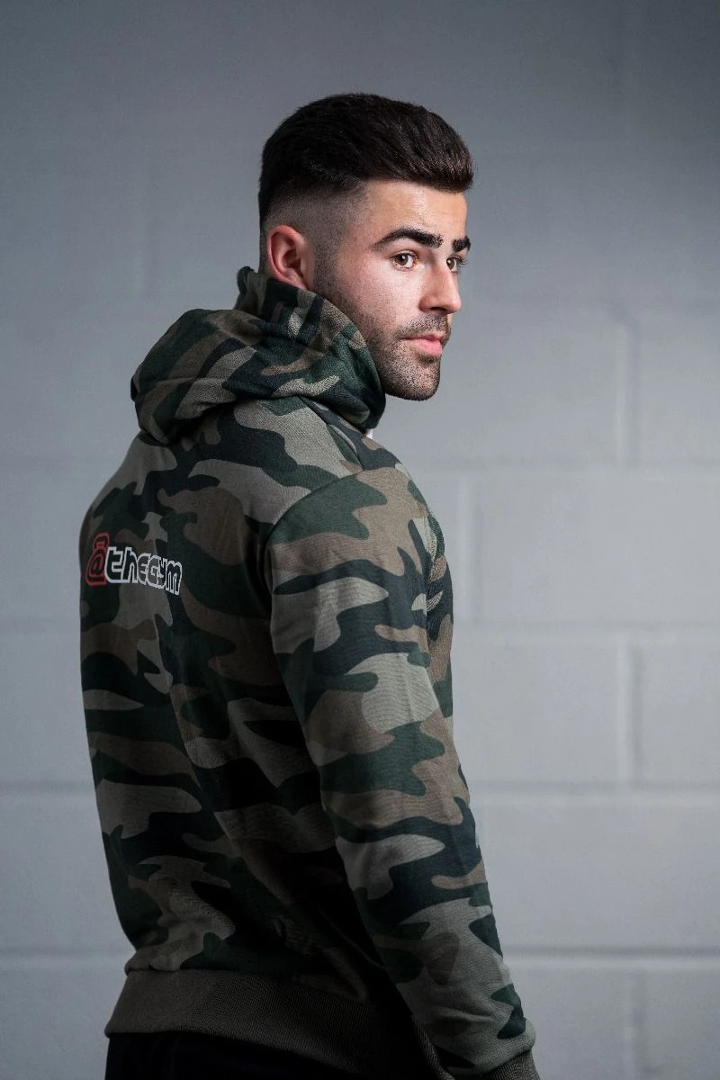 @theGym Classic Hoodie - Green-Camo - Image 2