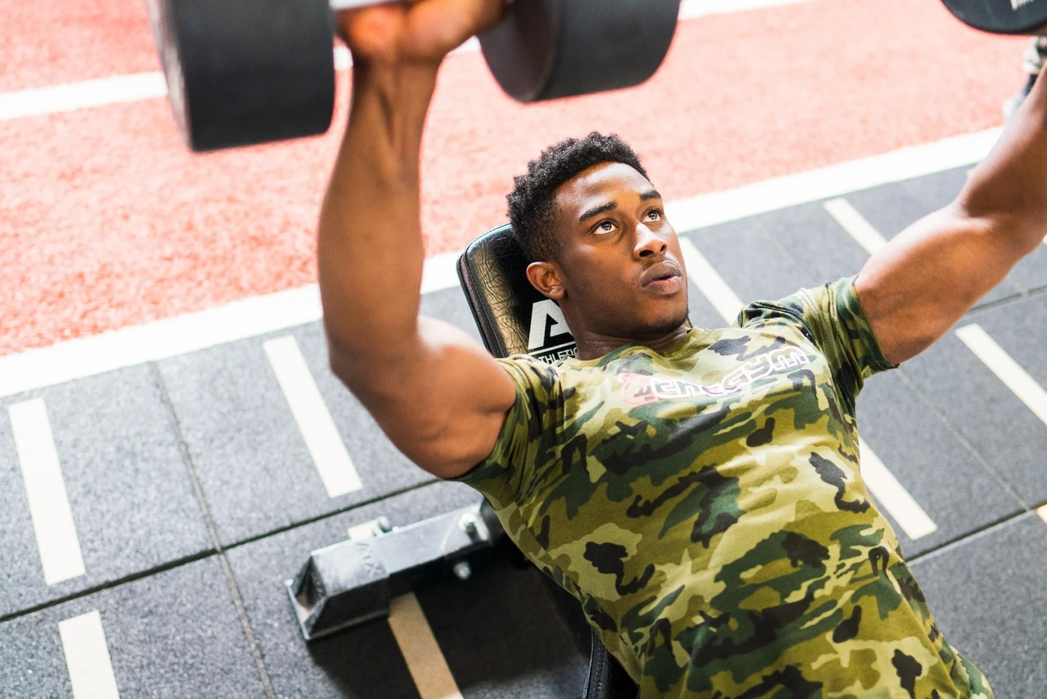 @theGym Unisex Classic T-Shirt - Green-Camo - Image 8