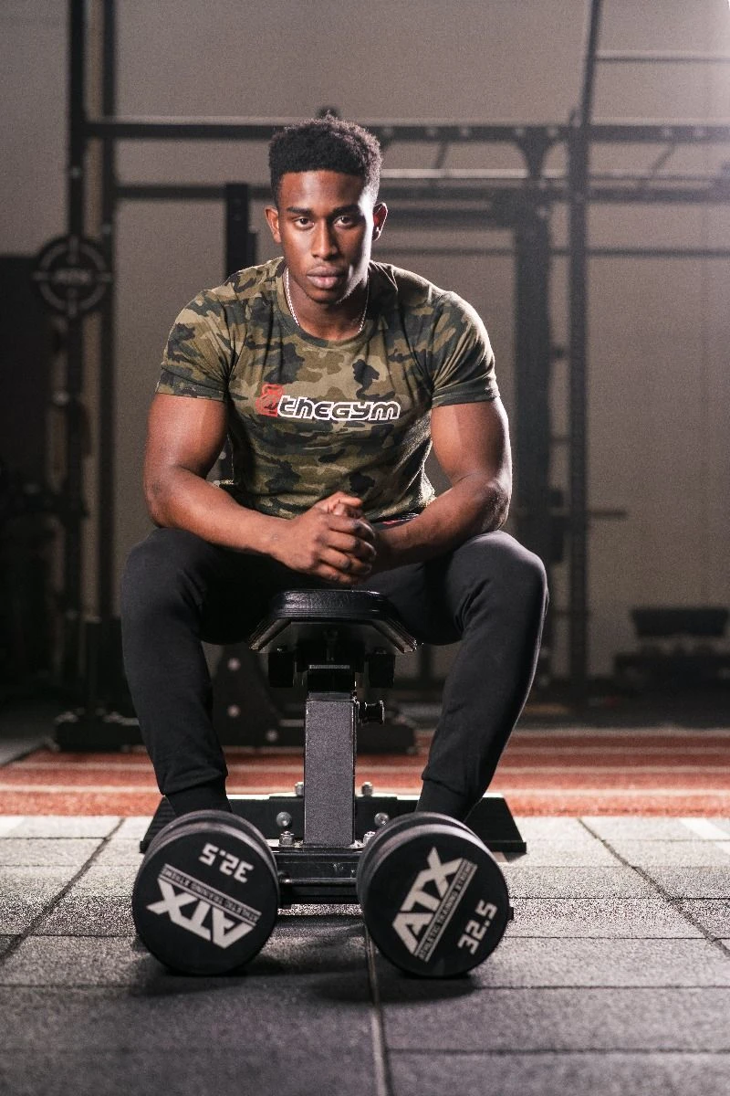 @theGym Unisex Classic T-Shirt - Green-Camo - Image 7